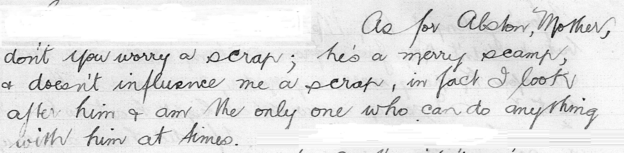 Aitken letter, part 1